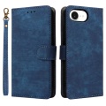 Cover-Discount - iPhone 16e Ledertasche mit RFID Blocker, Blau
