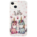 iPhone 15 - Nachtleuchtende Silikon Hülle Einhorn