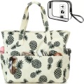Only-bags.store, Only-bags.store - Große Strandtasche mit Reißverschluss Wasserdichte -Umhängetasche Einkaufstasche Sandfest Pool Fitness Reisetasche Familie, Kulturbeutel, Contemporary, für Damen, Multicolor, One Size