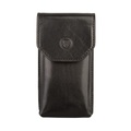 Maxwell Scott Gabbro - Leder Brillenetui in Schwarz
