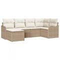 VidaXL - Sofa für draußen poly-rattan, One Size, Beige