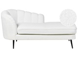 Beliani, Chaiselongue aus Bouclé Glamourös ALLIER Chaiselongue aus Bouclé Glamourös ALLIER