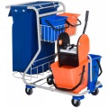 HOMCOM - Reinigungswagen, One Size, Multicolor