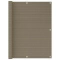 vidaXL Balkon-Sichtschutz Taupe 120x500 cm HDPE