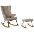 Adult Schaukelstuhl De Luxe Mit Hocker Clay Unisex
