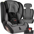 Tectake - Autositz Sophie mit Seitenaufprallschutz Dunkelgrau Schwarz, Mediumgrau