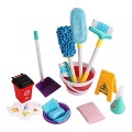 Activity-board - Haushaltsreinigungsspielzeug mit einem Besen, EINEM Mülleimer, Warnschild und vielen weiteren, One Size, Multicolor