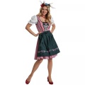 TecTake, Frauenkostüm Mini-Dirndl Berchtesgaden Modell 2 Rot