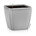 Lechuza - 4er-Set Blumenkästen mit Integriertem Bewässerungssystem Quadro Premium 28 LS - Silber