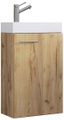 MID.YOU Gästebad 40,5 cm , Slito , Weiss , Holzwerkstoff , 40.5 cm , melaminharzbeschichtet,Nachbildung , stehend , 000657008617