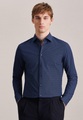 Business Hemd Shaped Fit Extra Langer Arm Druck Unisex Hellblau 44