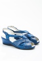 Ledersandale Modell Standard. Damen Blau 37