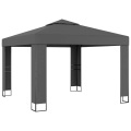 Diverse Hardware, Pavillon mit Doppeldach 3 x 3 m Anthrazit