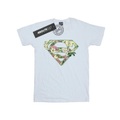 Supergirl Floral Shield Tshirt Mädchen Weiss 104