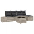 VidaXL - Garten-sofa poly-rattan, One Size, Grau