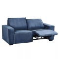 Beliani - 2 Sitzer Sofa aus Stoff Modern NUKARI, One Size, Blau Bunt