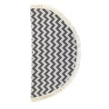 L'Anse - Badetuch Zig Zag, One Size, Schwarz