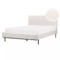 Bett mit Lattenrost aus Bouclé Modern CORIO Bett mit Lattenrost aus Bouclé Modern CORIO