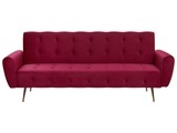 Schlafcouch aus Samtstoff Retro SELNES Schlafcouch aus Samtstoff Retro SELNES