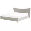 Bett mit Lattenrost aus Samtstoff Modern CHALEIX Bett mit Lattenrost aus Samtstoff Modern CHALEIX