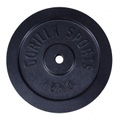 Gorilla sports, Hantelscheibe Guss Unisex Schwarz 15 kg