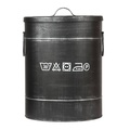 Label51, Label51 Wäschetonne Medium Rund Schwarz Ø 32 cm