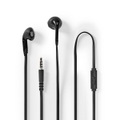 Kabel -kopfhörer | 3,5 Mm | Kabellänge: 1,20 M | Invided Mikrofon | Volumensteuerung | Schwarz Unisex 17.5MM
