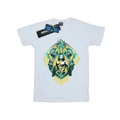 Aquaman The Trench Crest Tshirt Herren Weiss XL