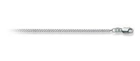 Collier Panzer Weissgold 750, 2mm, 55cm Unisex Silber 55 CM