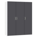 Drehtürenschrank Anthrazit matt Cremeweiss 152.2 x 195 Drehtürenschrank Anthrazit matt Cremeweiss 152.2 x 195