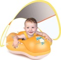 Activity-board, Schwimmring Baby mit Abnehmbarem Sonnendach, Baby Float Aufblasbare Schwimmreifen Baby für Baby ab Multicolor