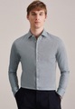 Business Hemd Shaped Fit Extra Langer Arm Uni Unisex Grün 42