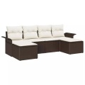 VidaXL - Garten-sofa poly-rattan, One Size, Braun