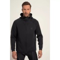 JP1880 - Fahrrad-Hoodiejacke FLEXNAMIC®, Bikewear, Kapuze, Zipper, für Herren, Schwarz, Größe XL