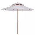 Outsunny - Sonnenschirm, One Size, Creme