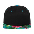Hawaiian Snapback Mütze Herren Schwarz ONE SIZE