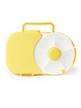 GöBe, Lunchbox für Kinder mit Snackschleuder, Honey Yellow Lunchbox für Kinder mit Snackschleuder, Honey Yellow