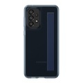 Samsung - Galaxy A33 5G Hybrid Hardcase Slim Strap Cover Hülle + 2 Riemen (EF-XA336CBEGWW) - Grau / Transparent