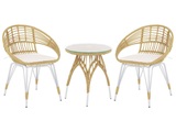 Bistro Set aus PE Rattan Modern PELLARO Bistro Set aus PE Rattan Modern PELLARO