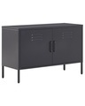 Beliani, Sideboard mit 2 Türen aus Stahl Industriell URIA Sideboard mit 2 Türen aus Stahl Industriell URIA