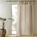 Vorhang Colin Aus Leinen Unisex Beige 140x180 cm