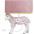 KARE Animal Flower Sheep Tischlampe rosé Schirm