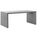 Beliani, Beliani Gartentisch Beton grau U-Form 180 x 90 cm Taranto