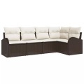 VidaXL - Garten-sofa poly-rattan, One Size, Braun