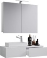 3-tlg Badmöbel Set Gäste WC Gästebad Waschplatz Waschtisch klein schmal Gudas SC 3-tlg Badmöbel Set Gäste WC Gästebad Waschplatz Waschtisch klein schmal Gudas SC