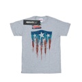 Captain America Flagge Schild Tshirt Herren Grau M