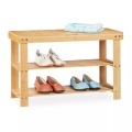 Northix - Bambus-Schuhregal mit Bank, 45cm
