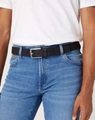 Gürtel Webbing Belt Herren Schwarz 90
