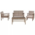 Lounge Set mit Tisch aus FSC® zertifiziertes Akazienholz Modern MANILA Lounge Set mit Tisch aus FSC® zertifiziertes Akazienholz Modern MANILA
