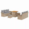 VidaXL - Garten-sofa poly-rattan, One Size, Beige